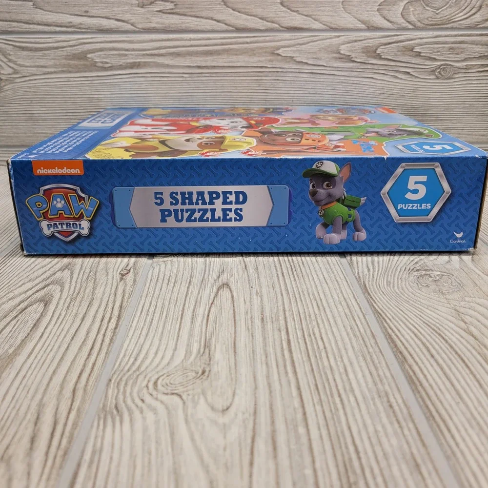 Nickelodeon Paw Patrol 5‎ Shaped Puzzles Chase Skye Rubble Marshall Rocky Zuma